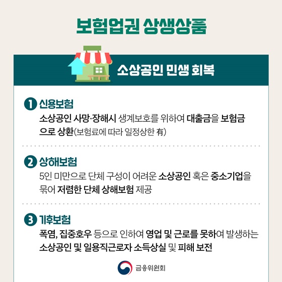 보험업권 상생 보험상품 무상 공급