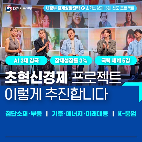 초혁신경제 프로젝트 이렇게 추진합니다