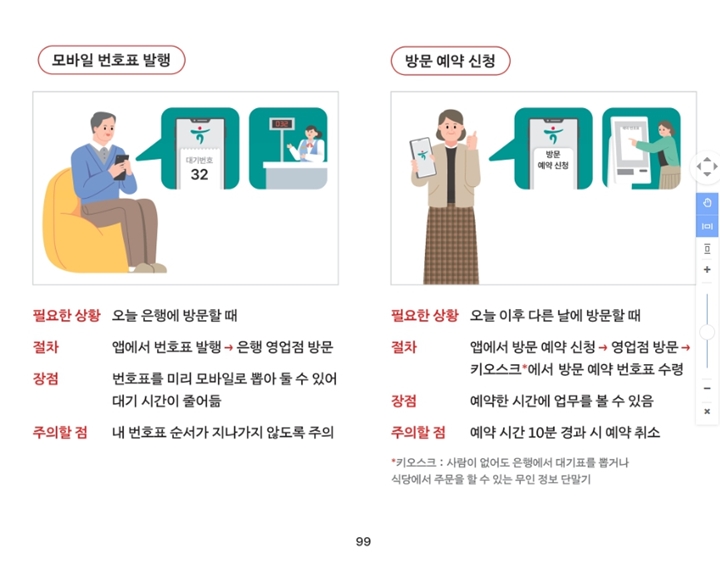 신청절차, 주의사항 등 상세히 적혀있다 (출처 : 디지털 금융문해 교과서)