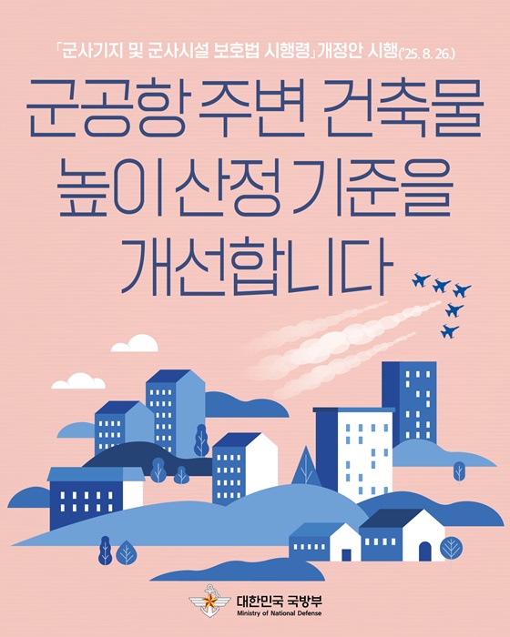 군공항 주변 건축물 높이 산정 기준 개선