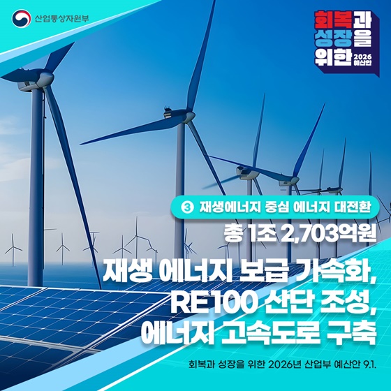 2026년 산업통상자원부 예산안