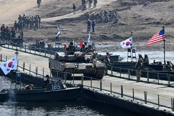 2025년 전반기 한미연합 제병협동 도하훈련 모습.(ⓒ뉴스1, 무단 전재-재배포 금지)