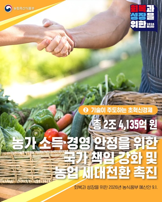 2026년 농림축산식품부 예산안