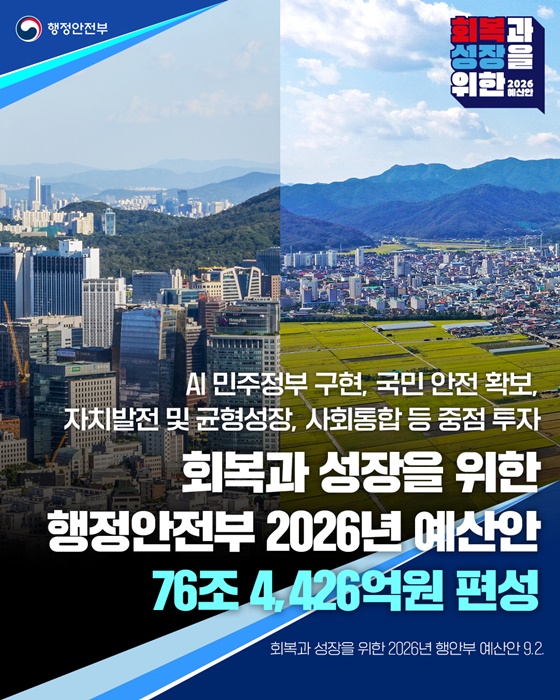 2026년 행정안전부 예산안