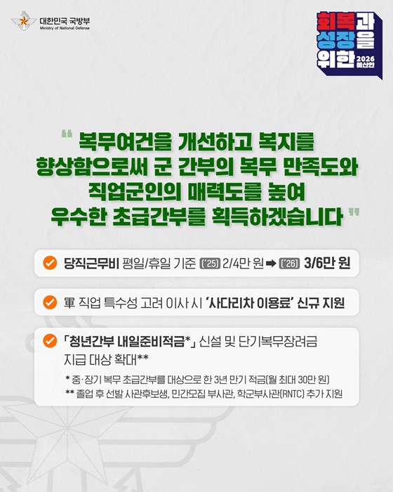 2026년 국방예산 정부안