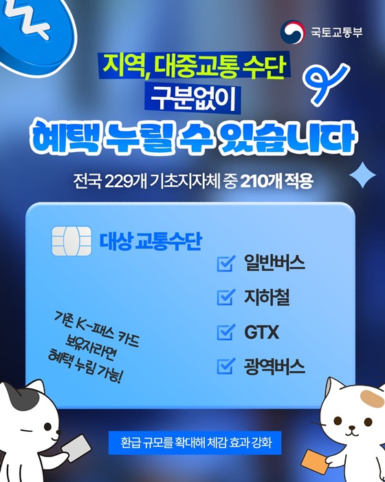 월 5~6만원으로 대중교통을 이용할 수 있는 '정액패스' 도입