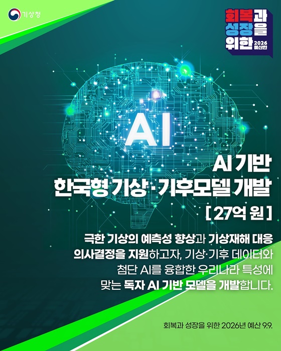 2026년 기상청 예산안