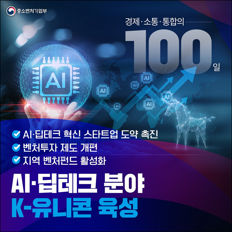AI·딥테크 분야 K-유니콘 육성 하단내용 참조