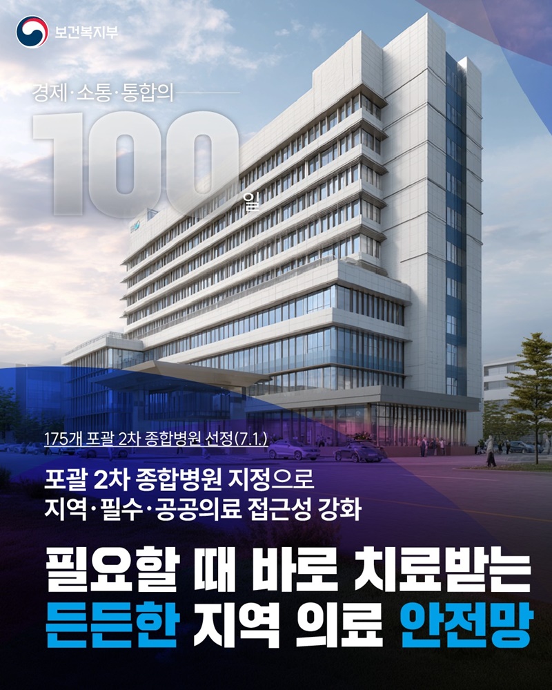 필요할 때 바로 치료받는 든든한 지역 의료 안전망 하단내용 참조