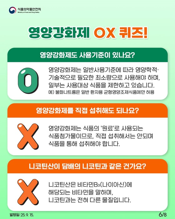 식품의 숨은 영양소 영양강화제 바로알기
