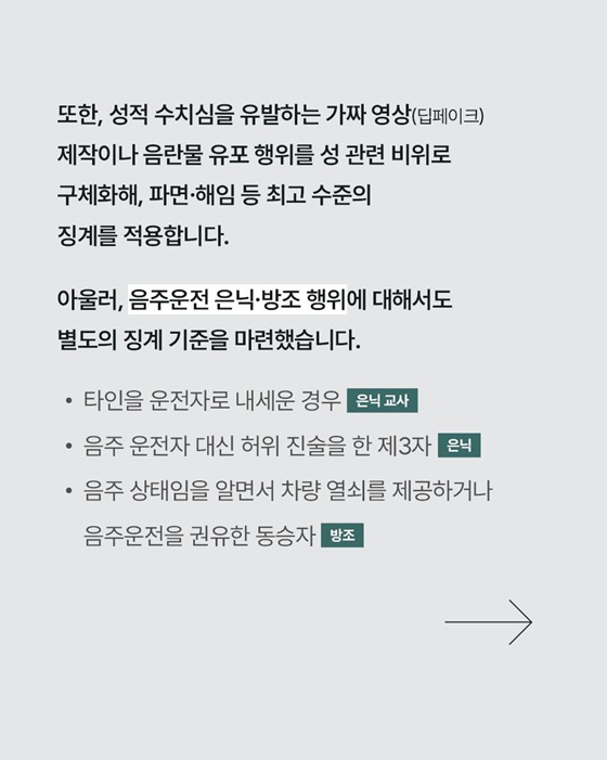 공무원 디지털 성범죄 등 징계 기준을 강화합니다