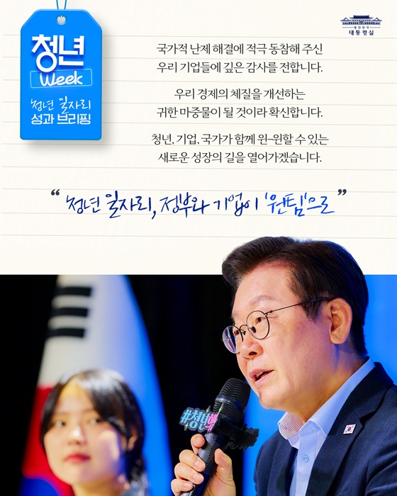 청년 Week! 청년 여러분께 보고드립니다
