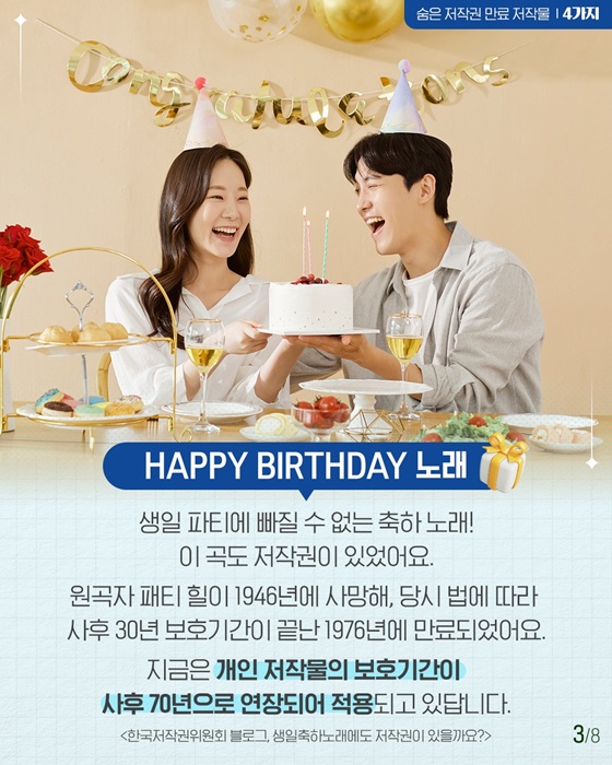 당신도 모르게 저작권이 끝나버린 저작물 4가지