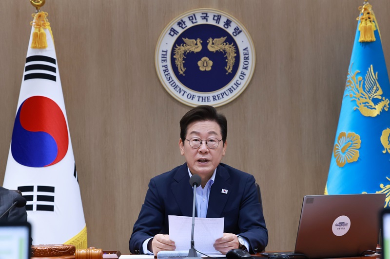 이재명 대통령이 29일 서울 용산 대통령실 청사에서 열린 임시 국무회의에서 발언하고 있다. 2025.8.29(사진=저작권자(c) 연합뉴스, 무단 전재-재배포 금지)