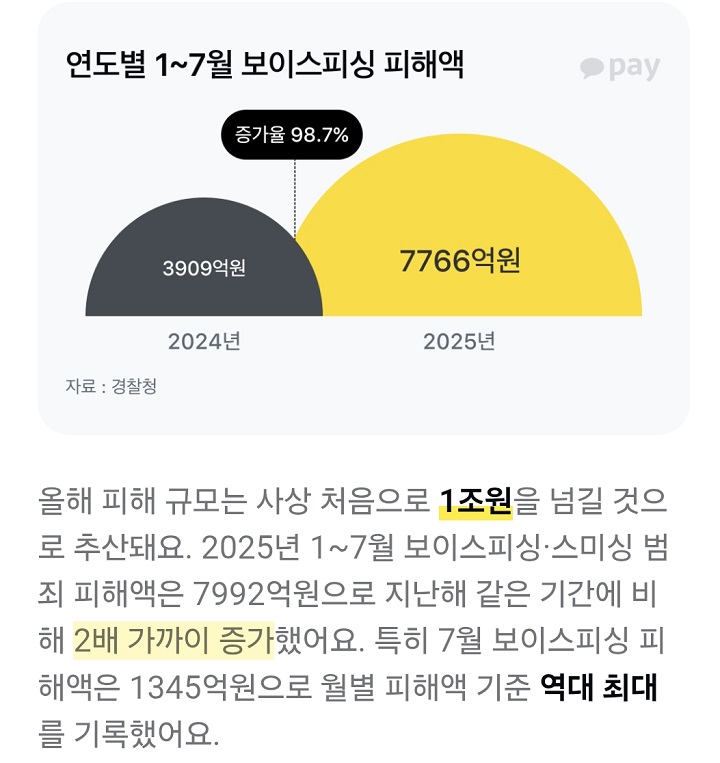 금융권 보이스 피싱 예방 안내문. (출처=카카오뱅크)