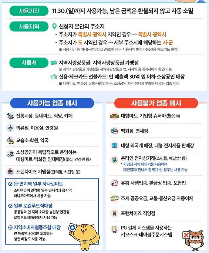 소비쿠폰 사용처