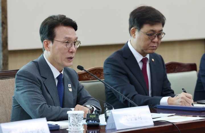 김민석 국무총리가 5일 서울 종로구 정부서울청사에서 열린 2025년 APEC 정상회의 제8차 준비위원회 회의에서 모두발언을 하고 있다. 2025.9.5.(ⓒ뉴스1, 무단 전재-재배포 금지)