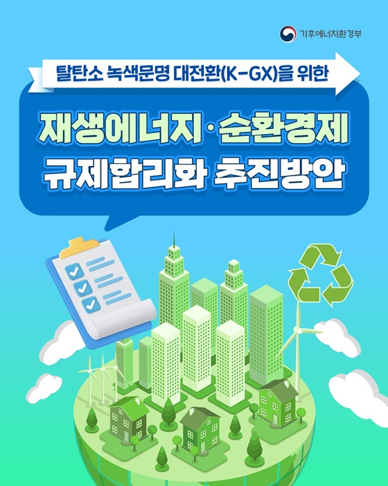 탈탄소 녹색문명 대전환을 위한 재생에너지·순환경제 규제합리화