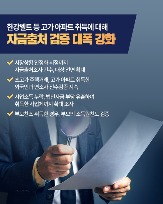주택시장 안정화를 위한 부동산 투기·탈세 대응 방안