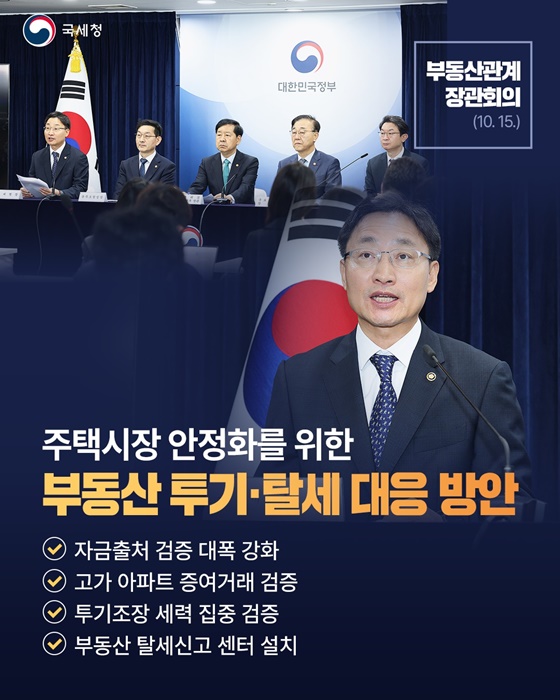 주택시장 안정화를 위한 부동산 투기·탈세 대응 방안