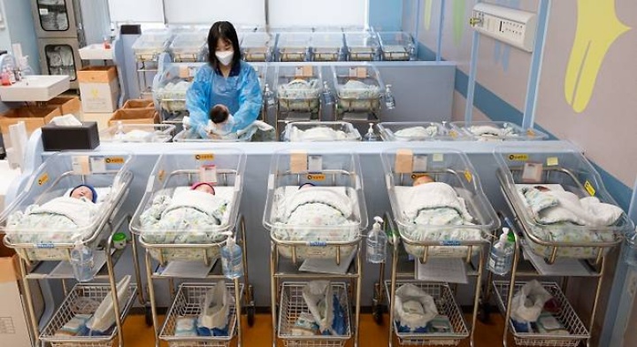 경기도 고양시 일산동구 일산차병원 신생아실의 모습.(ⓒ뉴스1, 무단 전재-재배포 금지)