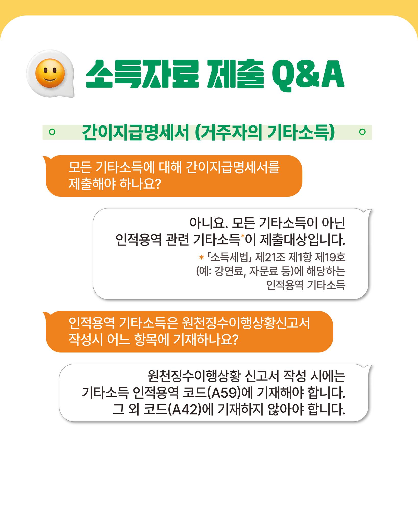 소득자료 제출, 어렵지 않아요! Q&A로 알아보는 실시간 소득파악 제도