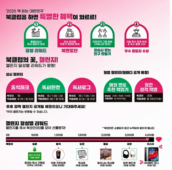 북클럽을 하면 특별한 혜택이 주어진다!