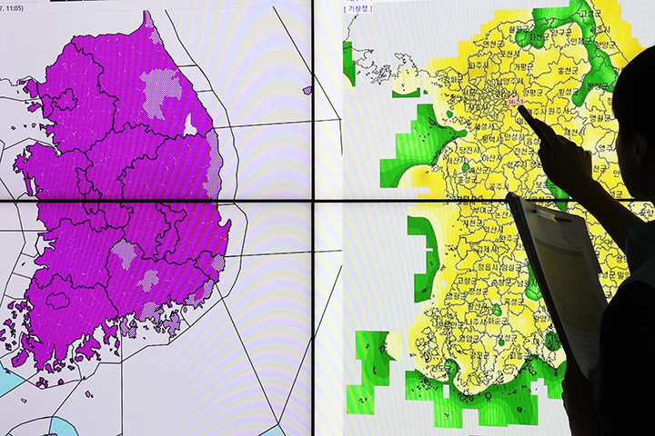 폭염지도 (ⓒ뉴스1, 무단 전재-재배포 금지)