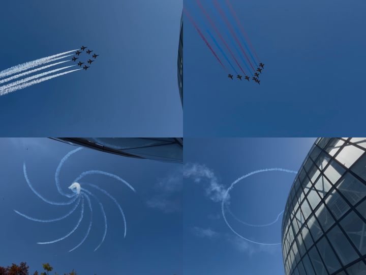 블랙이글스의 에어쇼.