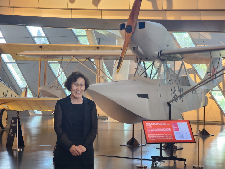 인터뷰에 참여하고 계시는 항공독립운동가 후손 임인자 님 사진. (출처=본인 촬영)
