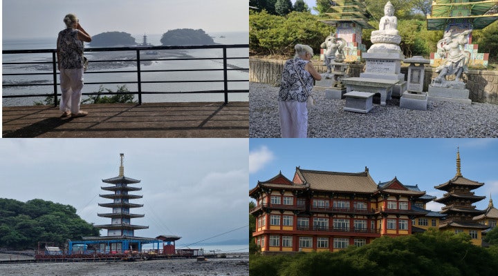 안면암의 대웅전과 부상탑.