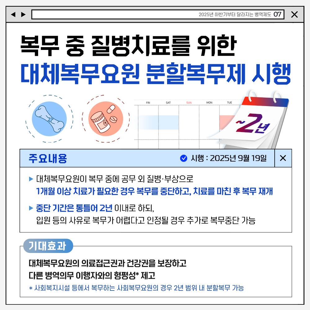 2025년 하반기부터 병역제도가 이렇게 바뀝니다!