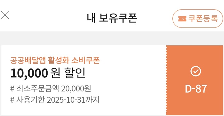 공공배달앱 활성화 소비쿠폰.