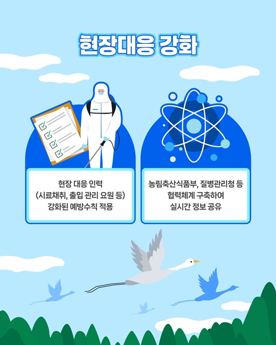 조류인플루엔자 선제적 대응으로 국민 안전 지키겠습니다!