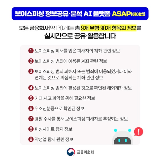 보이스피싱 정보공유·분석 AI 플랫폼 ASAP