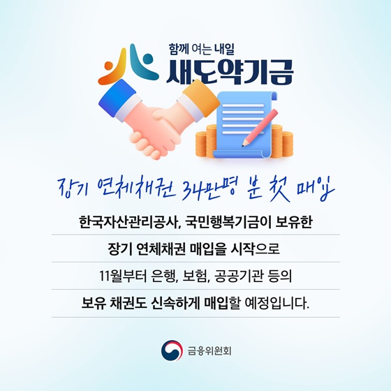 새도약기금 연체채권 첫 매입