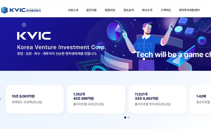 한국벤처투자 누리집