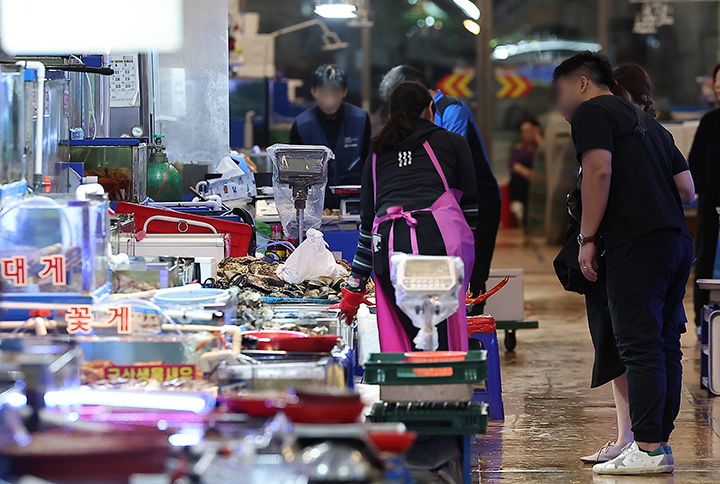서울 동작구 노량진 수산시장의 모습. 2024.10.21 (ⓒ뉴스1, 무단 전재-재배포 금지)