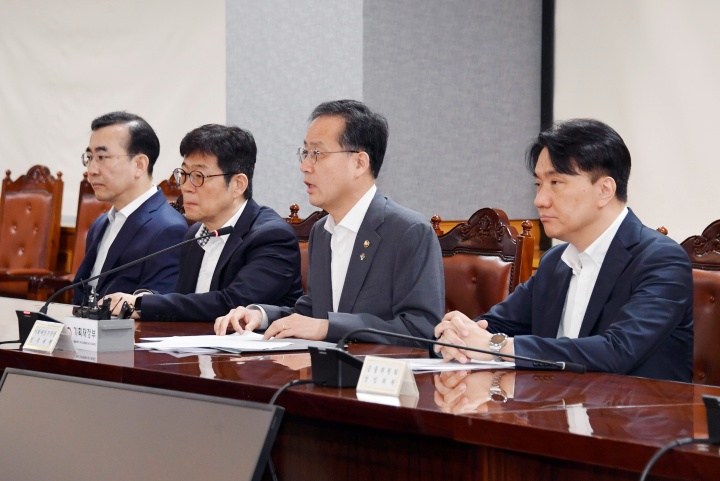 이형일 기획재정부 장관 직무대행 1차관이 19일 서울 중구 은행회관에서 열린 '거시경제금융회의'를 주재하고 있다. 2025.6.1. (ⓒ뉴스1, 무단 전재-재배포 금지)