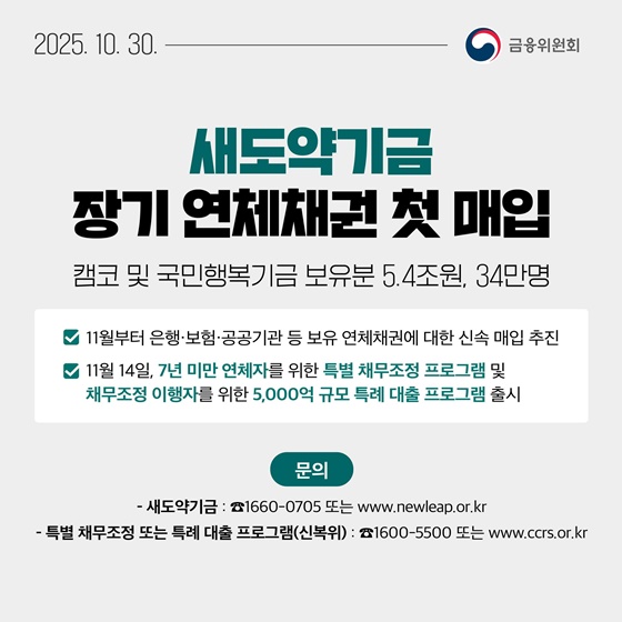 10월 5주, 알아두면 도움되는 금융소식