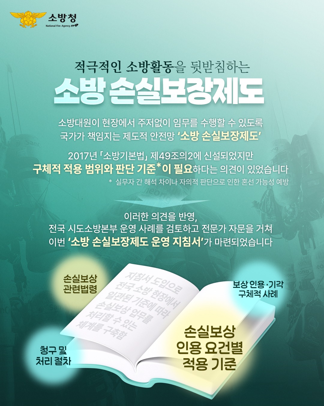 소방 손실보상제도 지침서 마련!