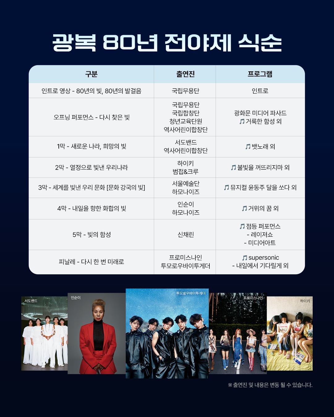 빛으로 기억하고, 🇰🇷문화로 잇는 광복 80년