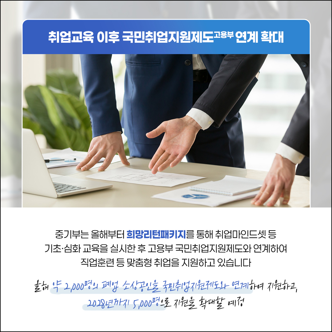 다시 일터로! 폐업 소상공인 재도약 지원 강화