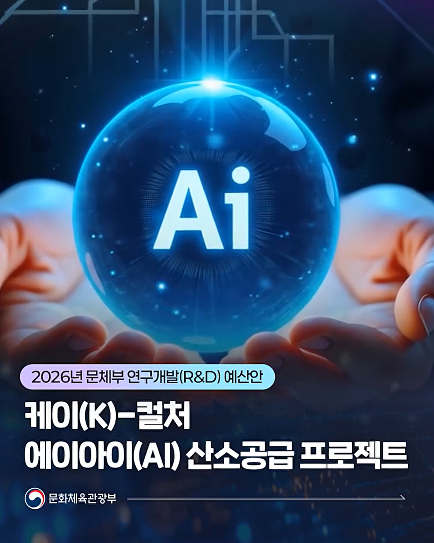 2026년 문체부 연구개발(R&D) 예산,문화산업의 ‘튼튼한 뿌리’, 이제 AI로! 「산소공급 프로젝트」