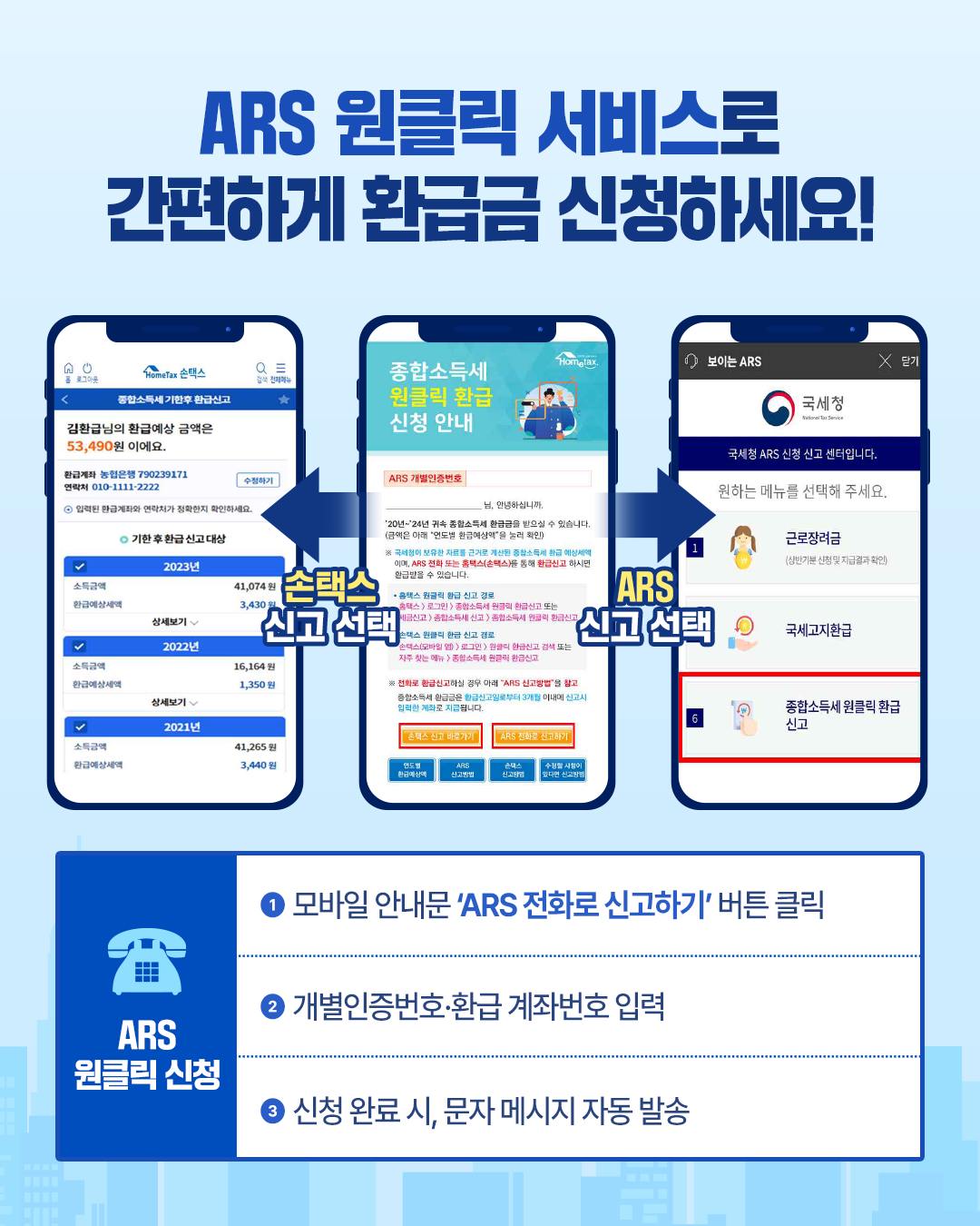 인적용역 소득자 환급금 국세청이 찾아드립니다!