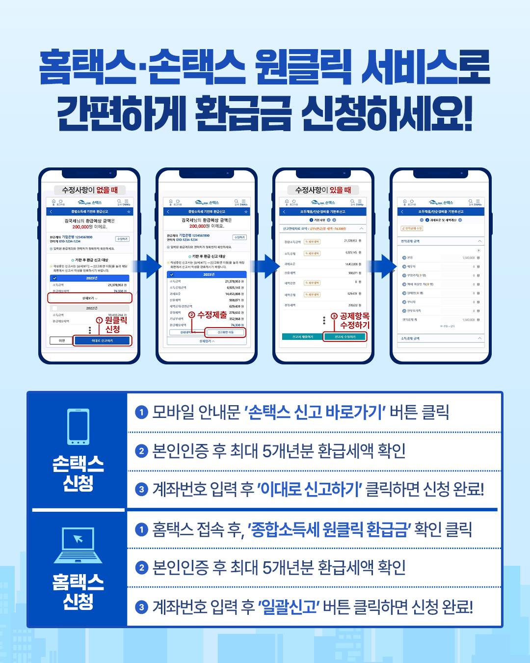 인적용역 소득자 환급금 국세청이 찾아드립니다!