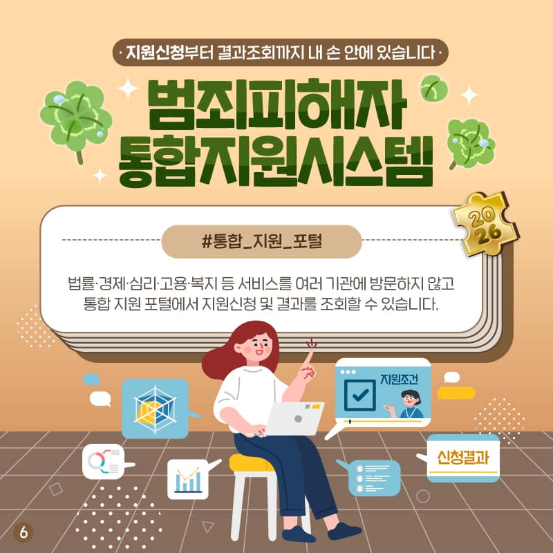 2026년, 범죄피해자 지원이 더 가까워집니다! - 피해자의 실질적 회복을 위한 제도 개선 -