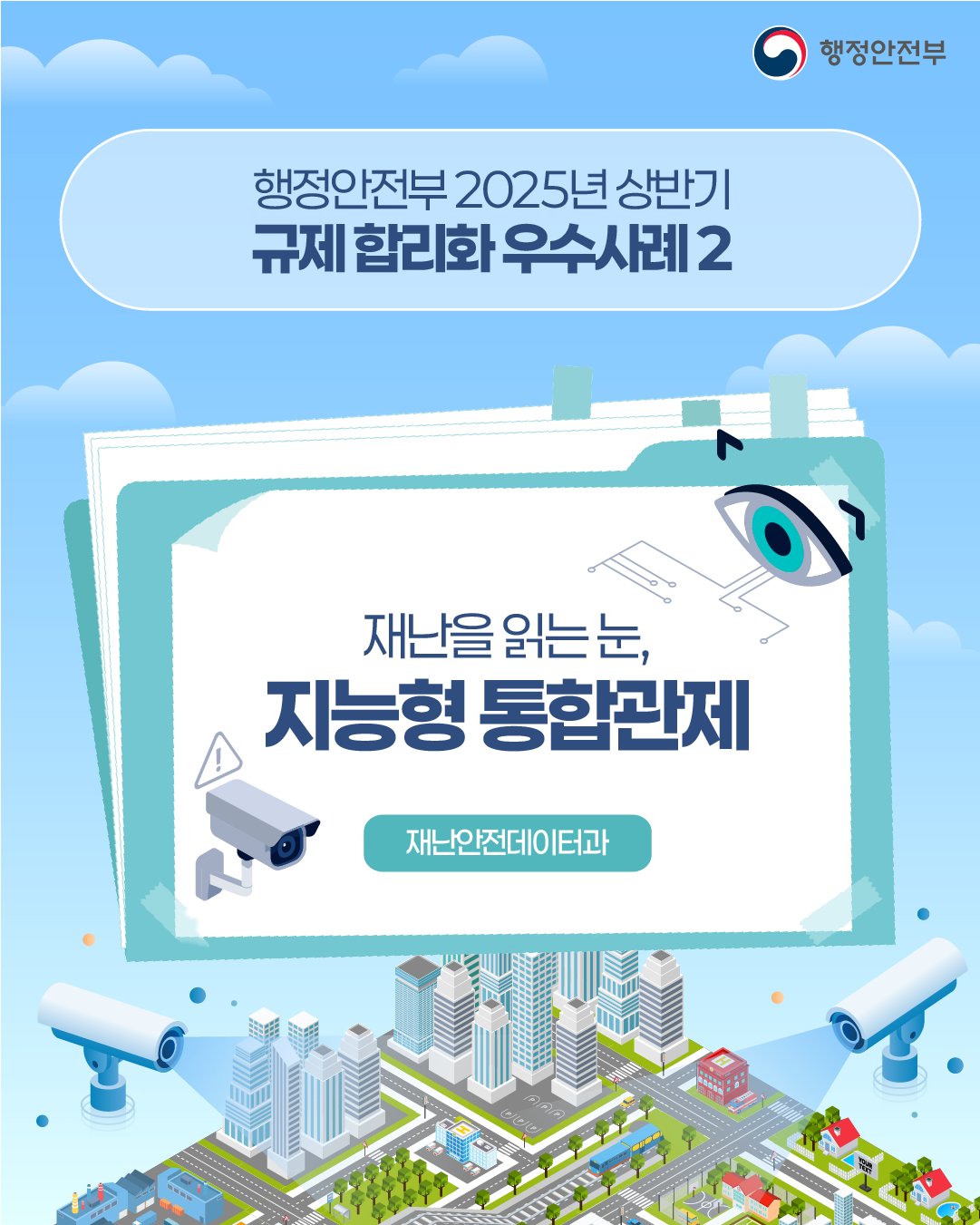 재난을 읽는 눈, 지능형 통합관제 행정안전부의 2025년 상반기 규제 합리화 우수사례2