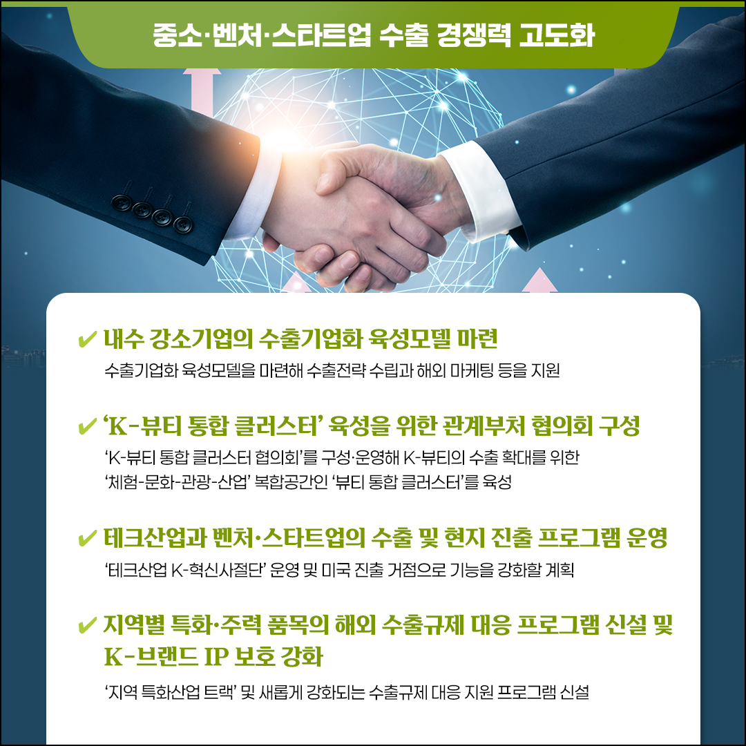 미국 상호관세 시행에 따른 중소기업 지원방안