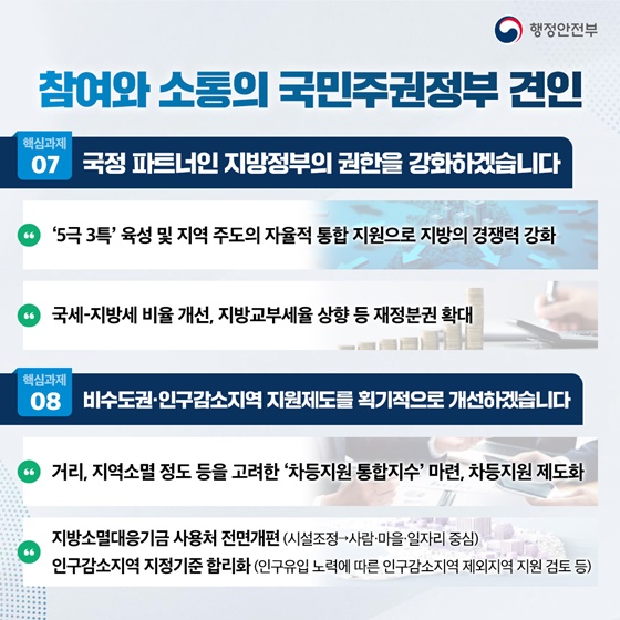 국민 삶에 플러스 든든한 행복안전부를 만들겠습니다